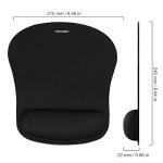 TECKNET Memory Foam Mouse Pad with Non-Slip Base