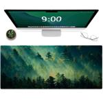 Large Green Forest Gaming Mouse Pad & Desk Mat