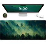 Large Green Forest Gaming Mouse Pad & Desk Mat