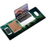 Large Green Forest Gaming Mouse Pad & Desk Mat