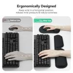 TECKNET Ergonomic Mouse Mat and Wrist Support Set