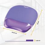 Ergonomic Gel Mouse Pad with Wrist Support – Purple