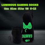 Glowing Gaming Socks - Do Not Disturb Design