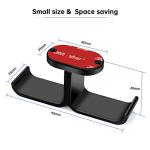 Rotatable Dual Headphone Stand and Hanger Hook