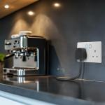 Smart Double Switched Power Wall Socket with Control