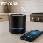 Betron Portable Bluetooth Speaker with Built-In Microphone