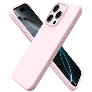 iPhone 16 Pro Slim Liquid Silicone Case - Chalk Pink
