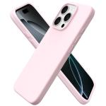 iPhone 16 Pro Slim Liquid Silicone Case - Chalk Pink