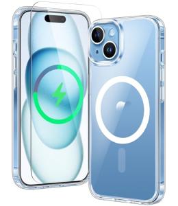 FNTCASE iPhone 15/14/13 Clear Case with Protection