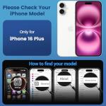 Temdan Clear iPhone 16 Plus Case with MagSafe