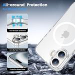 Temdan Clear iPhone 16 Plus Case with MagSafe