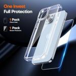 iPhone 15 Clear Case with MagSafe and Screen Protector