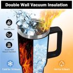 Gamer Tumbler with Handle and Straws, 40oz