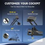 Adjustable Foldable Steering Wheel Stand for Gamers