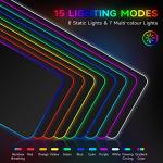 Large RGB Gaming Mouse Mat with Non-Slip Base