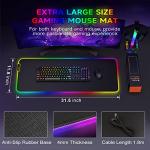 Large RGB Gaming Mouse Mat with Non-Slip Base