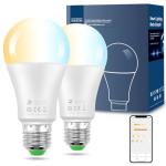 DUSKTEC Smart Bluetooth Light Bulbs, 2 Pack