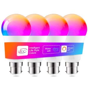 12W Smart LED Light Bulbs, Alexa Compatible - 4 Pack
