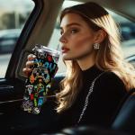 Gamer Tumbler with Handle and Straws, 40oz