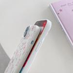 Cute Pink Floral iPhone 13 Case with Camera Protection