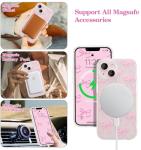 Pink MagSafe Compatible Magnetic Case for iPhone 13/14