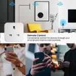 UPXNBOR Wi-Fi Smart Plug with Energy Monitoring (2 Pack)