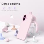 iPhone 16 Slim Liquid Silicone Shockproof Case - Pink