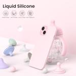 iPhone 15 Slim Silicone Case - Chalk Pink