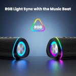 RIENOK 30W Waterproof Bluetooth Speaker with 10-Hour Playtime