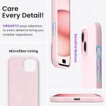 iPhone 15 Slim Silicone Case - Chalk Pink