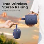 Waterproof Bluetooth Speaker with Lights and FM Radio