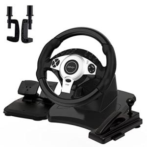 Gaming Steering Wheel with Dual-Motor Feedback for Consoles