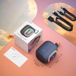 Waterproof Bluetooth Speaker with Lights and FM Radio