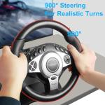 Gaming Steering Wheel with Dual-Motor Feedback for Consoles