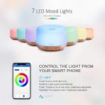 Smart Wi-Fi Essential Oil Diffuser with Voice Control