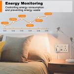 Smart Wi-Fi Plug with Energy Monitoring, Works with Alexa