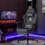 Symino Ergonomic Gaming Chair with Footrest and Headrest