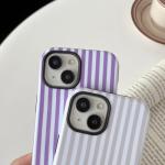 Cute Striped iPhone 13/14 Case for Women