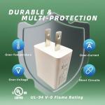 SinitoAula USB Wall Charger Block - 2 Pack