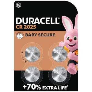 DURACELL 2025 Lithium Coin Batteries 4 Pack