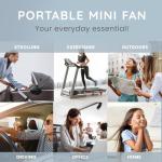 CUQOO Rechargeable Wearable Neck Fan with 360° Airflow