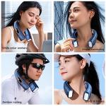 Portable Bladeless Neck Fan with LED Display