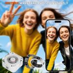 Smart Fitness Tracker Ring with Display and Touch