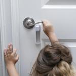 BeeGo® Adhesive Door Lever Locks (2 Pack)