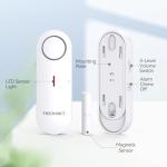 TECKNET Mini Door and Window Alarm Sensors 6-Pack