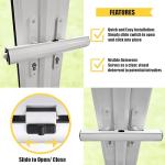 Home Secure Double Door Lock - Easy No-Drill Installation