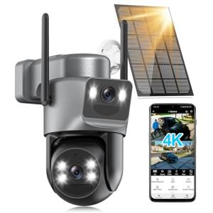 4K Wireless Solar Security Camera with PTZ