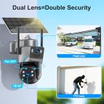 4K Wireless Solar Security Camera with PTZ