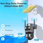 4K Wireless Solar Security Camera with PTZ