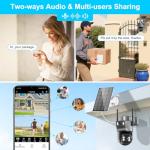 4K Wireless Solar Security Camera with PTZ